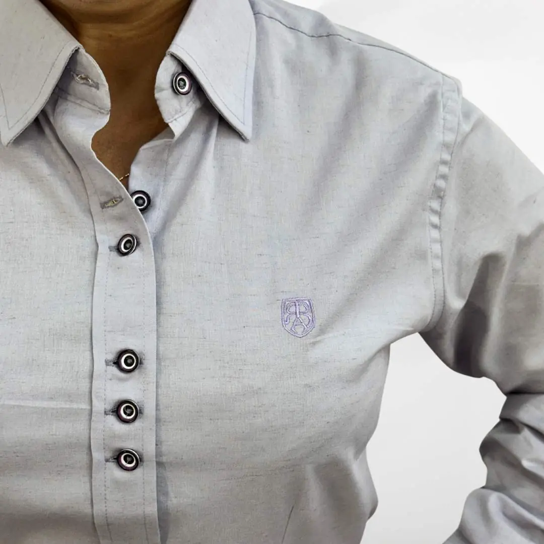 Camisa feminina lavanda